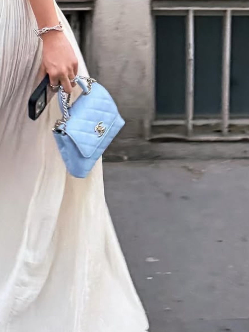 CHANEL Mini Coco Handle in Baby Blue - Picture 4 of 4